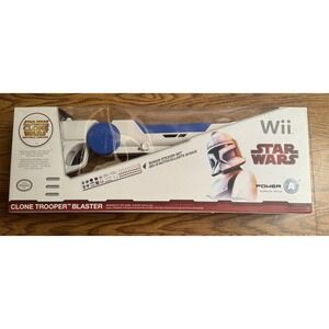 Star Wars Clone Trooper Blaster for Nintendo Wii New With Stickers